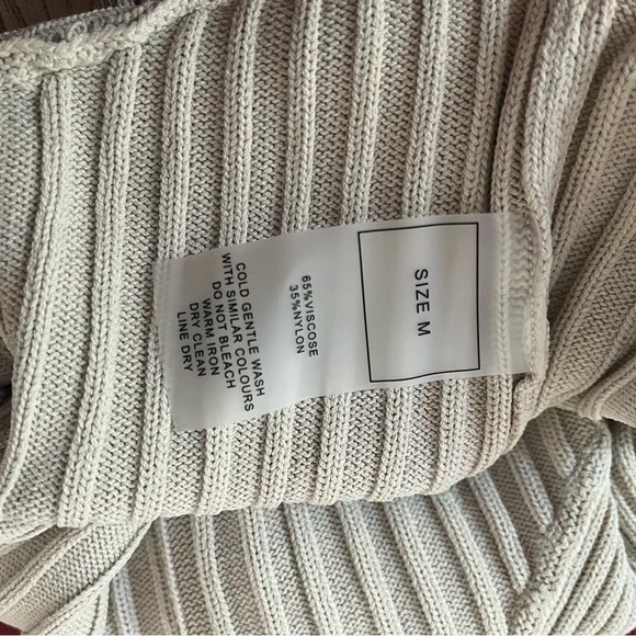 Maniere De Voir Cream Halter Jumpsuit with Cut-Out Details - Picture 6 of 6